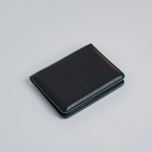 Slim Bifold Wallet in black leather
